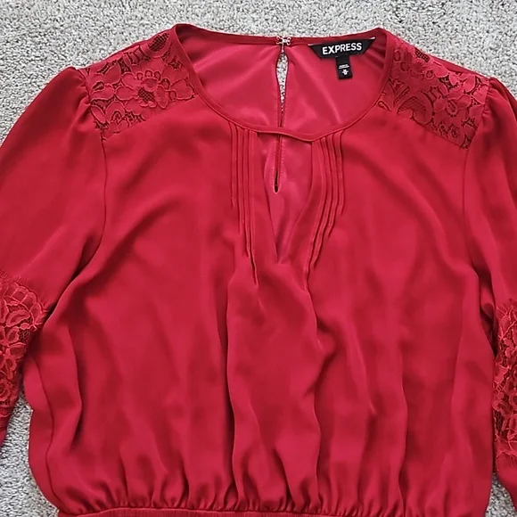 Express Size Medium Red Dress - Picture 2 of 4